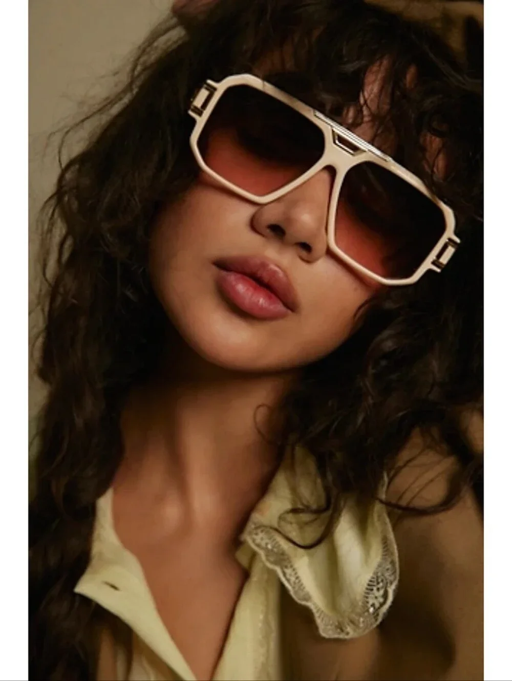 🆕️ Free People Corfu Oversized Aviator Sunglasses Boho Baddie Retro Streetwear